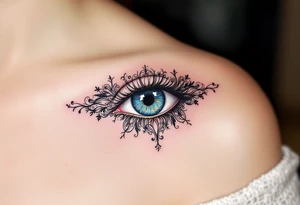 Tattoo in eye tattoo idea