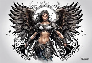 Warrior Angel tattoo idea