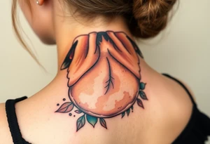 Small pug from behind tattoo idea