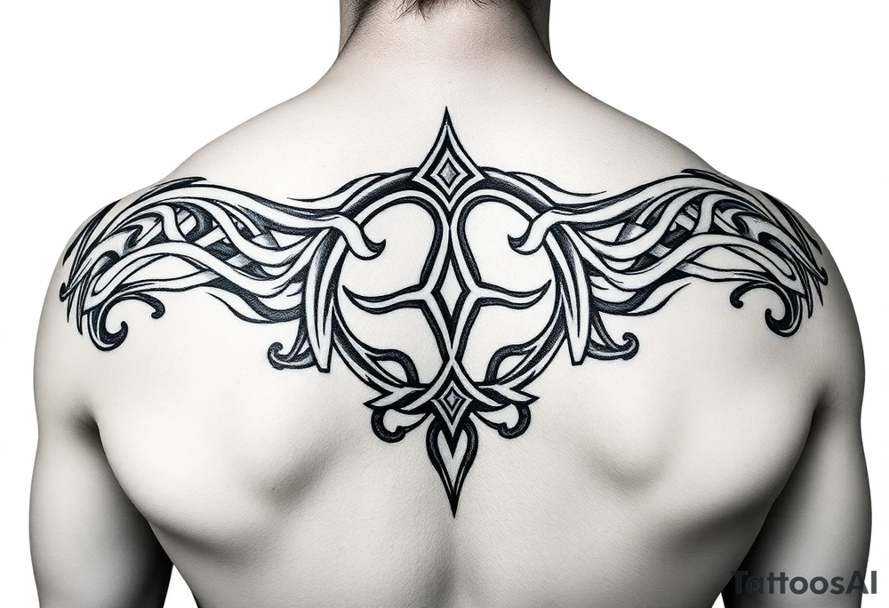 Celtic tribal arm sleeve tattoo idea