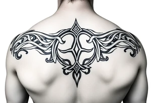 Celtic tribal arm sleeve tattoo idea