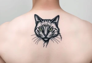 black cat tattoo idea