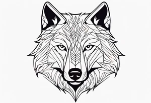 Tattoo of a wolfs head tattoo idea