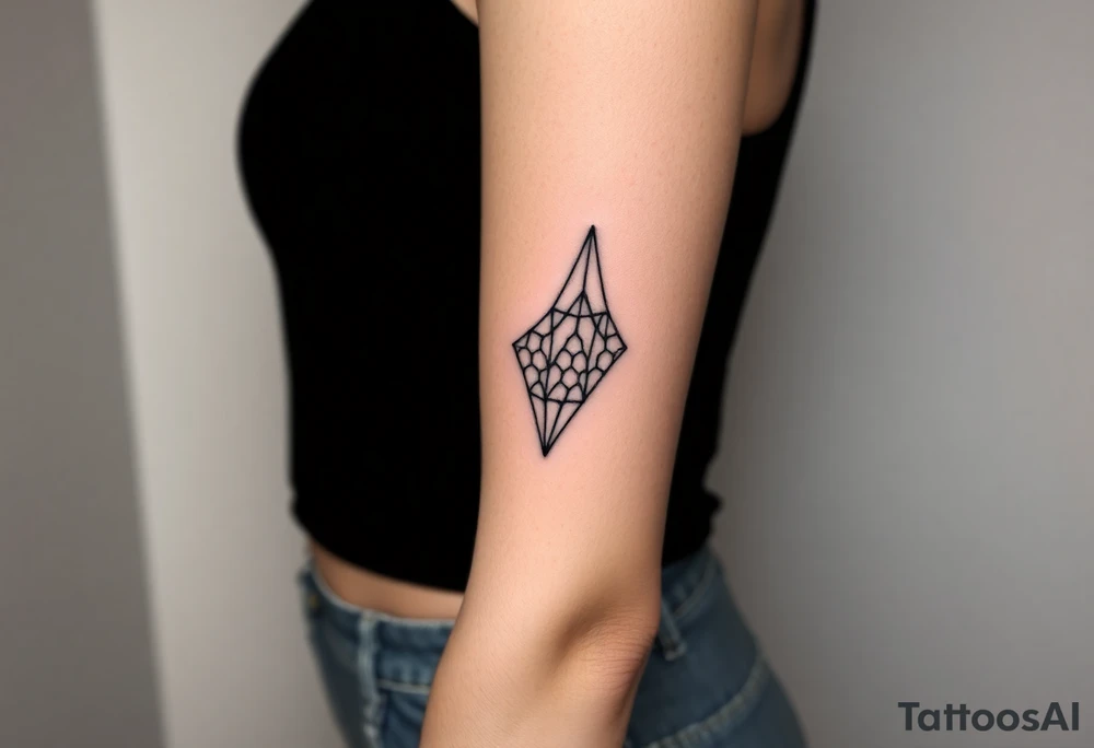 Thick sexy negative fishnet latex tattoo idea