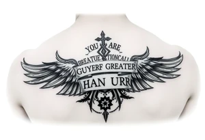 YOU ARE GREATER THAN URR HIGHS AND LOWSV THROUGH SYMBOLS tattoo idea