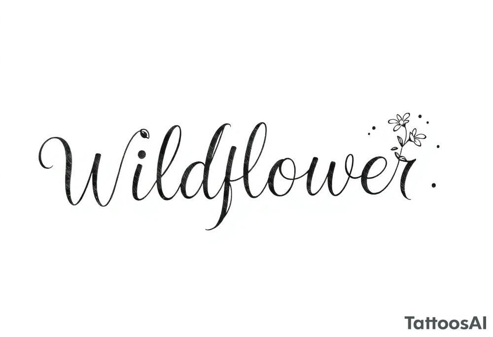 Wildflower tattoo idea