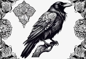 raven tattoo idea