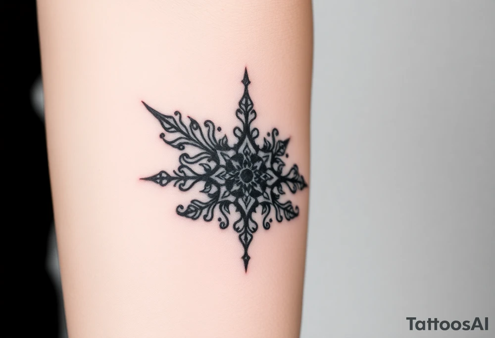 Ornamental Blackwork Von den Fingern über die ganze Hand bis zum Ellenbogen tattoo idea