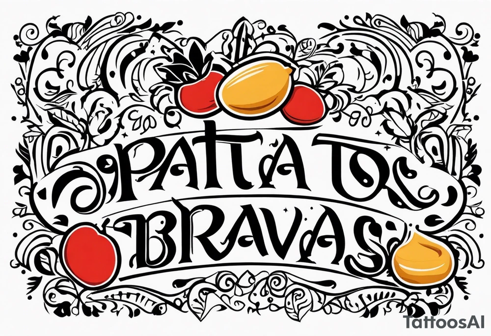 come on patatas be bravas tattoo idea