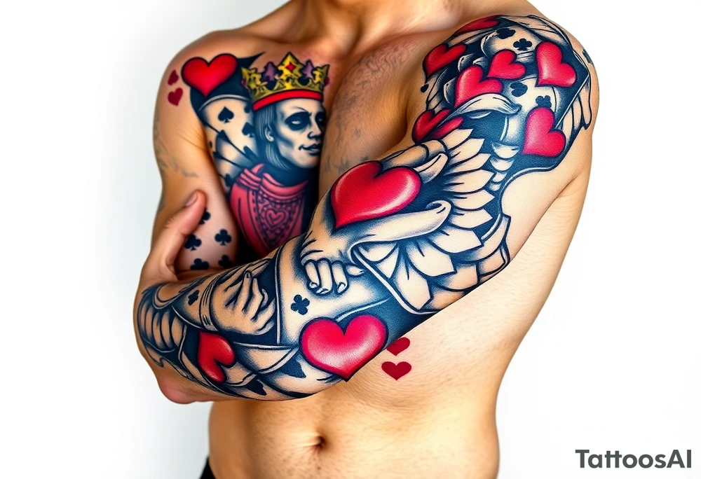 king of hearts
love tattoo idea