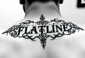 Flatline tattoo with any design around it and the letters, JQ inserted in the tattoo small to go on your forearm tattoo idea