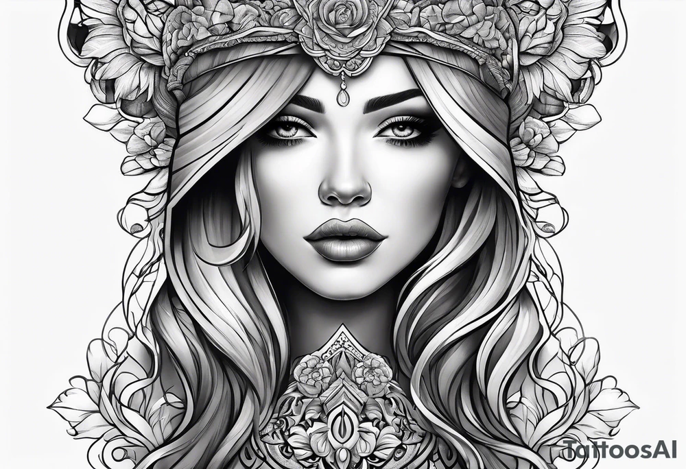 Feminine style tattoo idea
