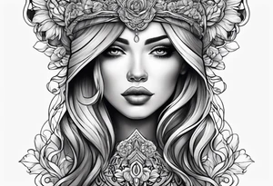 Feminine style tattoo idea
