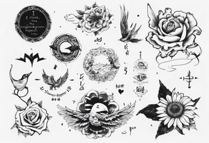 “ I think the meaning of my happiness is you” lyrics tattoo idea