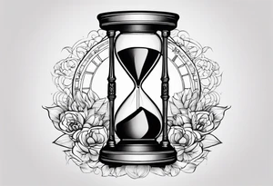 Kaizen Japanese, hour glass to show time is of the essence, veni vidi vici tattoo idea