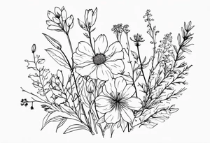 wildflowers tattoo idea