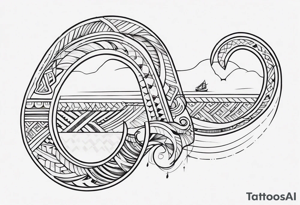 Polynesian hook tattoo tattoo idea