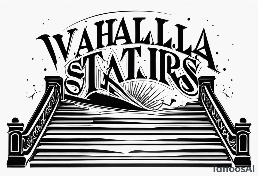 Valhalla stairs tattoo idea
