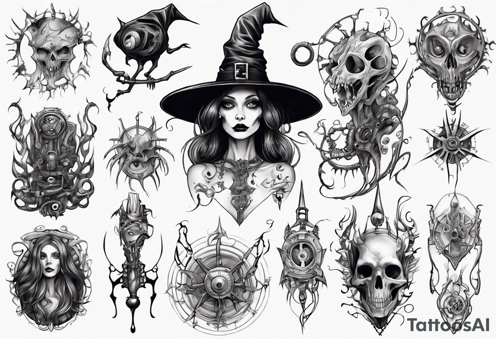 witch tattoo idea