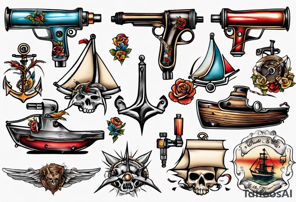 tattoo gun tattoo idea