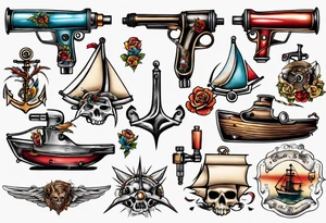 tattoo gun tattoo idea