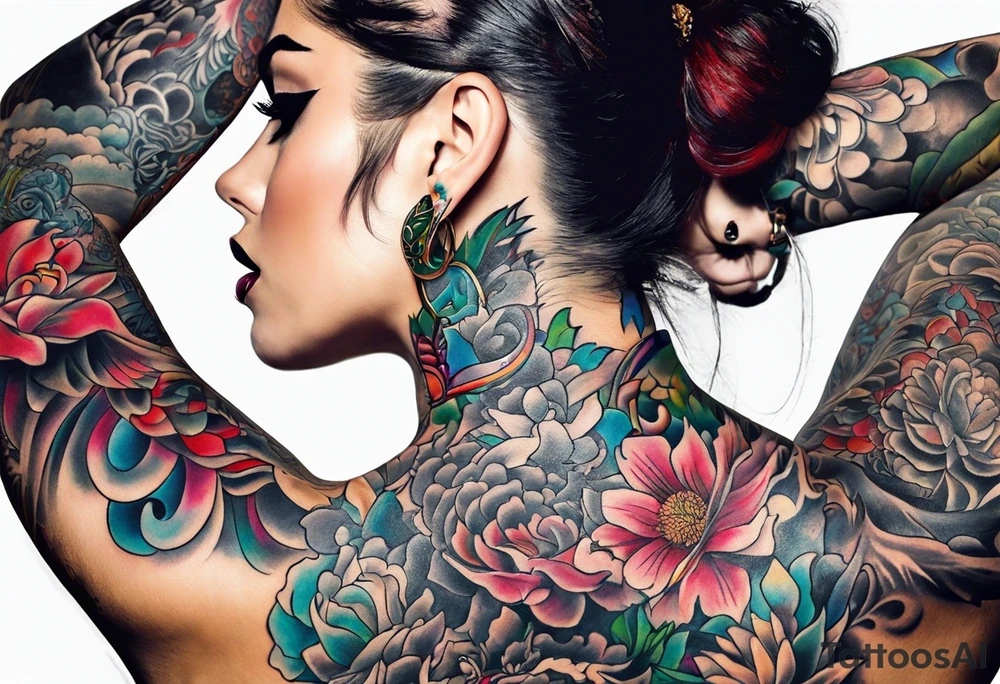 Neck tattoo being ejecting from the skin, symbolizing the release of the voice and freedom from censorship. tattoo idea