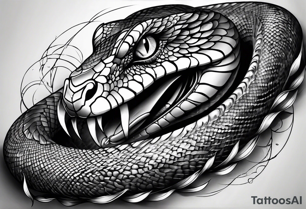Snake forearm tattoo idea