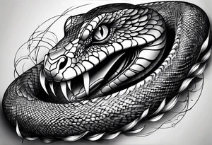 Snake forearm tattoo idea