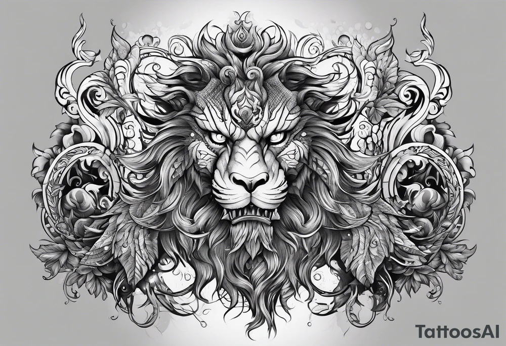 Monster and man tattoo idea
