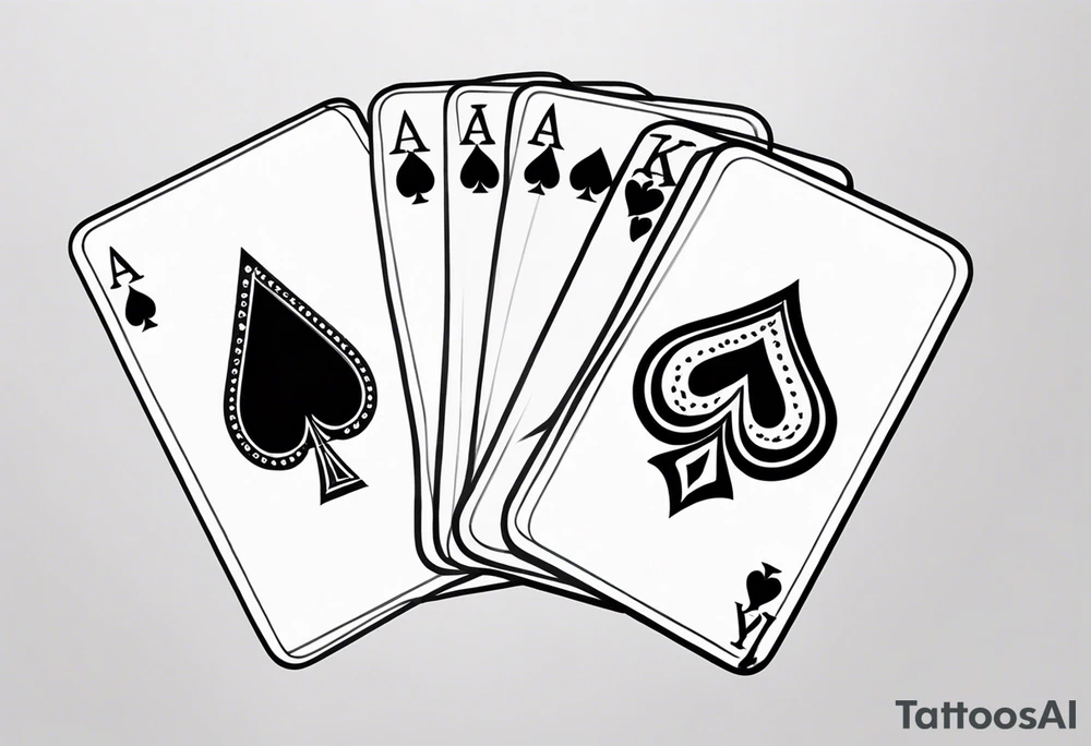 ace and king cards small tattoo for hand tattoo idea