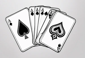 ace and king cards small tattoo for hand tattoo idea