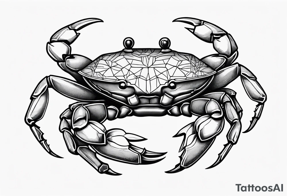 Dainty crab holding  an cocktail  fine line tattoo idea