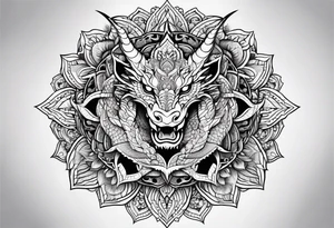Dragon Mandala tattoo idea