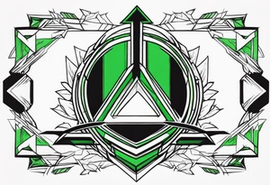 Green arrow logo tattoo idea