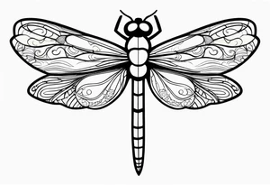 dragonfly simplistic tattoo idea