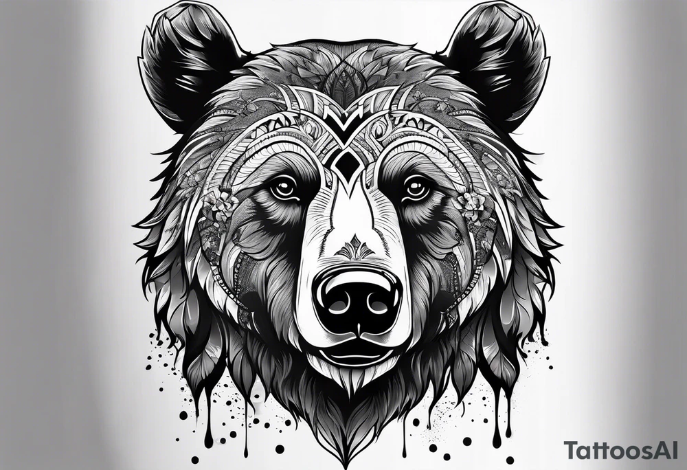 Craziest bear tattoo that you can come up with tattoo idea Craziest bear tattoo that you can come up with tattoo idea