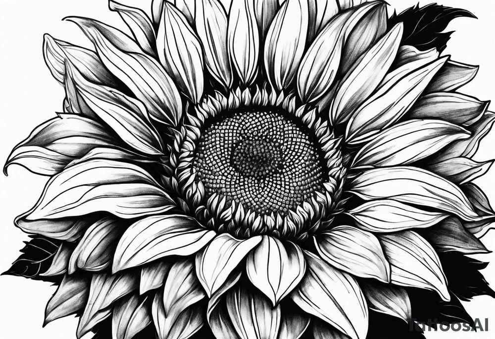 Sunflower tattoo idea