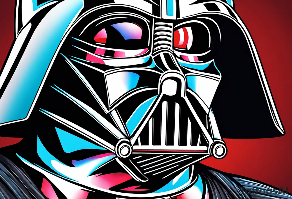 Crushed darth Vader tattoo idea