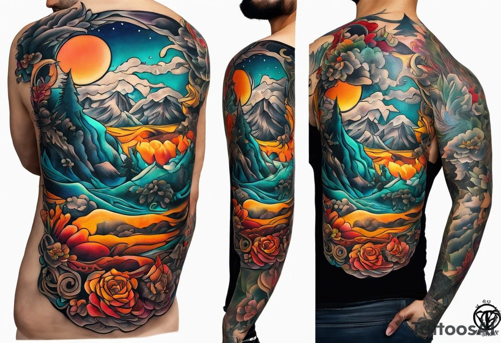 Above no one below no one tattoo idea