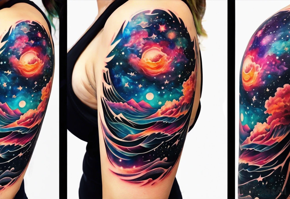 Galaxy tattoo idea
