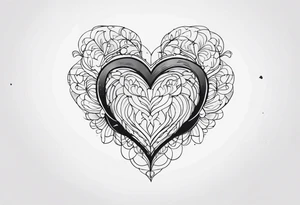 mind over heart tattoo idea