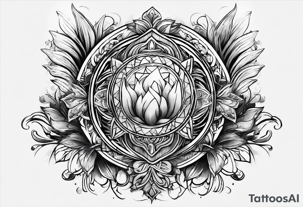 a symbol of firmness of spirit, strength and stability tattoo idea