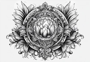 a symbol of firmness of spirit, strength and stability tattoo idea