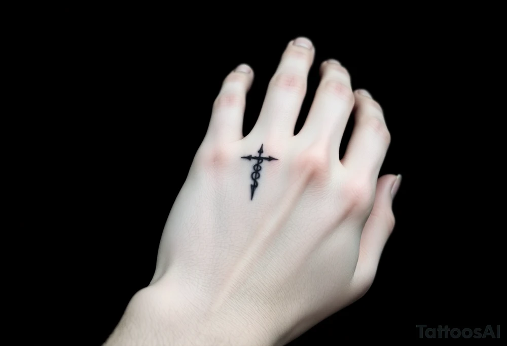 Simple nature or Norse themed, going up the fingers and down the wrist. tattoo idea