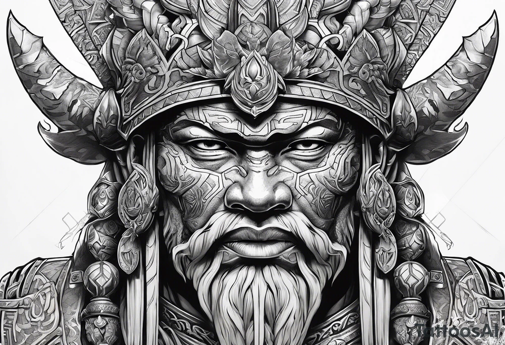 Ogum, god of the iron, war and the paths tattoo idea