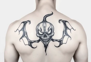 Spooky jack o lanturn evil tattoo idea