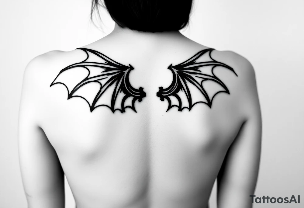 Dragon wings tattoo idea