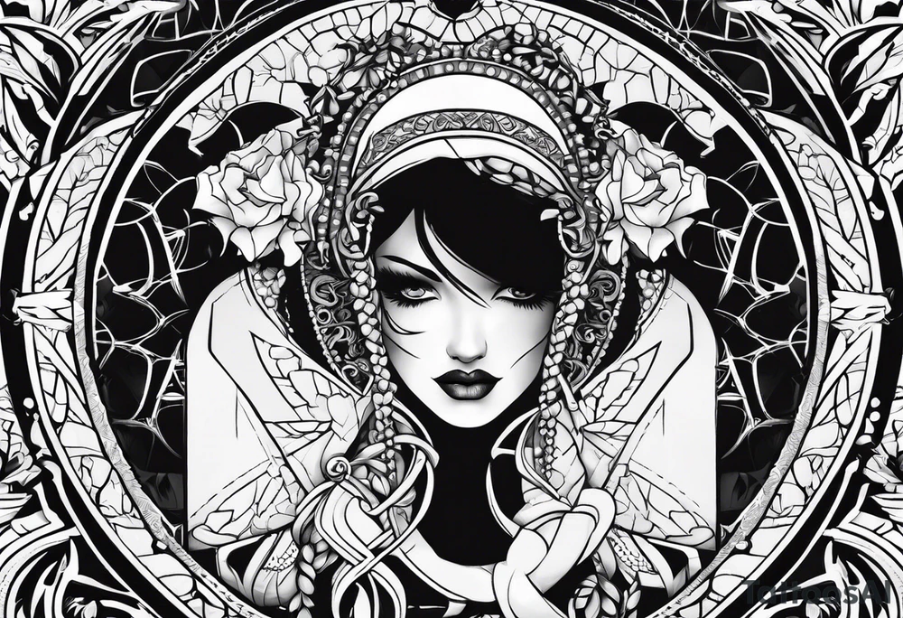 Gemini logo with stitches simple tattoo idea