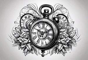 Grenade and clock tattoo idea