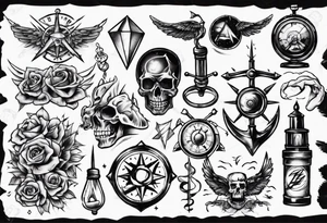 Old school sketch tattoo idea